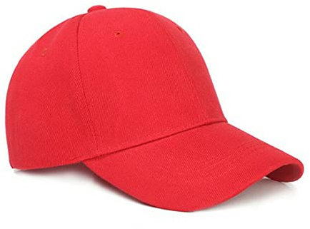 Boolavard Casquette de Baseball Taille réglable pour Les entraînements de Course et Les activités de Plein air Toutes Les Saisons (Rouge)