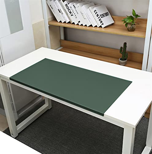 SK Studio Schreibtischunterlage mit Kantenschutz wasserdichte PU Leder, rutschfeste mit Kantenverriegelung Mausunterlage für Computertastatur, PC und Laptop Dunkelgrün, 70x48cm | rutschfeste mit Kantenverriegelung Mausunterlage für Computertastatur, PC und Laptop, Dunkelgrün, 70x48cm