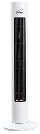 Neo Aroma Infusion Standing Quiet Oscillating Floor Bladeless Quiet Cooling 3 Speed Fan (29 Inch White)