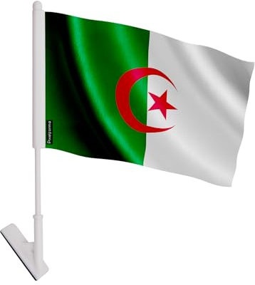 Drapeau adhésif Algérie en Polyester 1 pièce