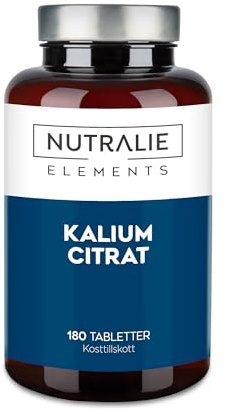 Potassium - Potassium Citrate 2880mg - 180 Tablets - PotassiumElement +1000mg - PotassiumCitrate 180 Tablets Nutralie