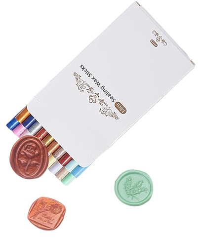 SHULLIN Siegelwachs 20 Stück 10cm×7mm Klebe Pistole Siegellack Wachs Sticks | Dichtungs Wachs Versiegelung Sticks Wachs Siegel Stöcke für Wachssiegel Stempel Hochzeit Einladungen Karten Umschläge