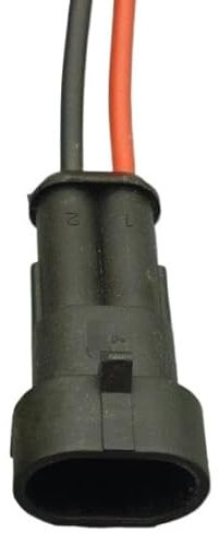 Hengliang Store 1.5mm Male Female 2 Pin Way Sealed Electrical Wire Connector p/lug Set Auto Connectors With Cable(2pcs 2p male)