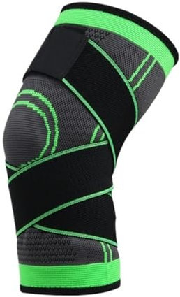 REIFOR Genouillère Travail Manchon De Compression Du Genou Avec Sangles For Les Genoux Lors Du Travail, De La Course Et Du Levage De Poids Genouillere Danse(Grün,M)