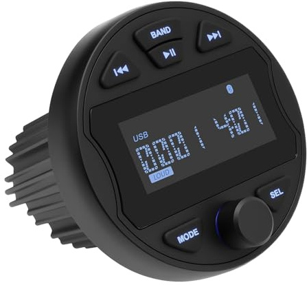 Liwogi Stéréo Marine Radio AM/FM Bateau Lecteur MP3 étanche Récepteur | pour Yachts Bateaux de Plaisance, Caravana, Camión, SUV