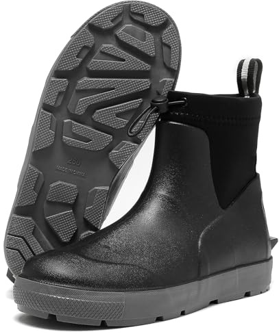 Pelbiuqik Stivali Gomma Uomo Stivaletti Da Antiscivolo Impermeabile Pioggia Esterno Stivali Da Pesca Equitazione Leggere Comode Scarpe Da Giardino Shorty Boots estivi