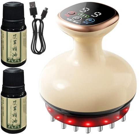 Cellulite Massagegerät Elektrischer Massager | Mit Wärmefunktion Und 9 Intelligente Stufen Schabegerät Für Muskulatur Nacken Bauch Oberschenkel Gesäß Ganzkörper Sportler