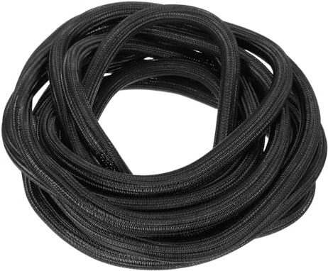 sourcing map UL94-V2 - Funda trenzada de alambre de manga dividida de 3/4 pulgadas, 25 pies, color negro, funda de PET ignífuga para gestión de cables automotriz y hogar