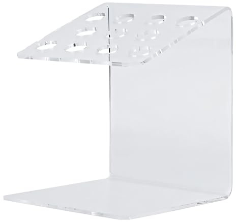 Soporte acrílico para jeringas de 11 ranuras, organizador de resina para jeringas compuestas, diseño compacto para entornos clínicos