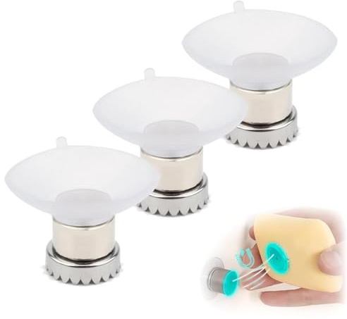 3pcs Porte Savon Ventouse,Porte Savon Aimantéporte Douche,Support Unbottled,Aimanté en Acier Inoxydable pour Salle De Bain Et Cuisine