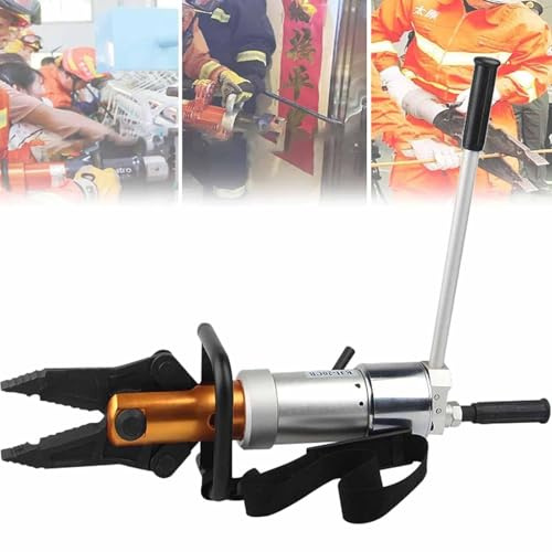 YOIUTRGDK Strumento Combinato for Pinza e taglierina idraulica Manuale for Soccorso antincendio, cesoia da 18T e Apertura da 5,5T, Girevole a 360°, Lega di Alluminio, Impugnatura Antiscivolo