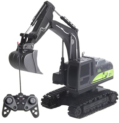 Remote Control Excavator - Sand Digger with Light | Remote Control Construction Toys - for Sandbox Beach Sand Play Kids Children Aged 3-8