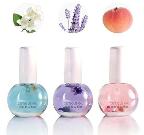 Aceite De Cutícula Con Flores 15 Ml Ligeramente Perfumado Aceite Cutículas Uñas Ace-ite De Cuidado De Cutículas Cuidado De Las Cutículas Con Vitaminas Hidrata Y Fortalece Las Uñas Para Manos Y Pies