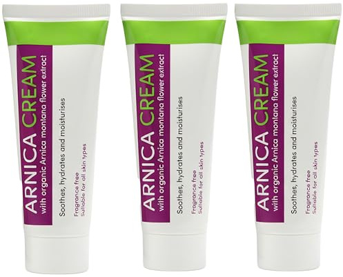 Arnica Cream 3 x 50ml – Natural Muscle & Joint Relief Cream for Swelling, Bruises, Sprains & Strains – Soothing Herbal Skin Care Trio Pack