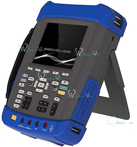 Handheld Oscilloscope multimètre 200 MHz à 2 canaux 1 GS/S 2 m mémoire Profondeur 6000 multimètre Enregistreur Ip-51 14,2 cm LCD