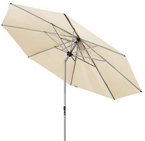 Doppler Active TELESKOP – Innovativer Sonnenschirm ideal für Terrasse und Garten – Knickbar – ca. 340 cm