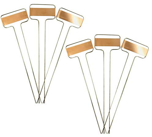 25 Stück Kupfer Pflanzenschilder, Metall Pflanzenstecker Garten Etiketten Pflanze Etiketten Gartenschild