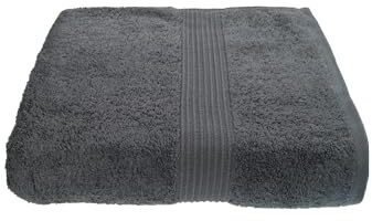Julie Julsen Chemikalien-Frei Saunatuch Strandtuch 600g/m² Strandtuch Silbergrau 80 x 200 cm 100% Baumwolle - Oeko TEX Std 100 Zertifizierung - Weich und Saugstark - Waschmaschinenfest
