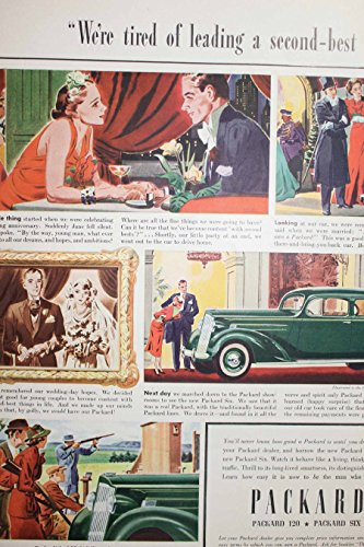 Advertisement for Packard Automobiles, We're Tired of Leading a Second-Best Life