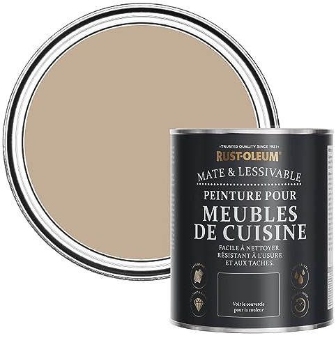 Rust-Oleum Brown Kitchen Cupboard Paint in Matt Finish - Salted Caramel 750ml