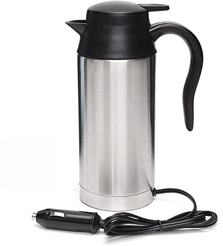 OrangeClub Auto Wasserkocher 24V Reisewasserkocher 750 ml Auto Elastisch Heizung Cup für Heißwasser Kaffee Tee, für Fernverkehr Autofahrt Camping im Freien