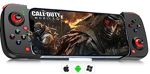 arVin Manette de jeu de Téléphone sans fil pour iPhone/Android/Switch, Manette de jeu Bluetooth avec M1/M2 Dos Programmable Play COD, Genshin Impact, Streaming et Cloud Game