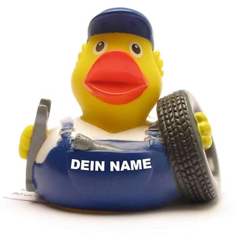 Badeente - personalisierbar (Auto-Mechaniker Ente)
