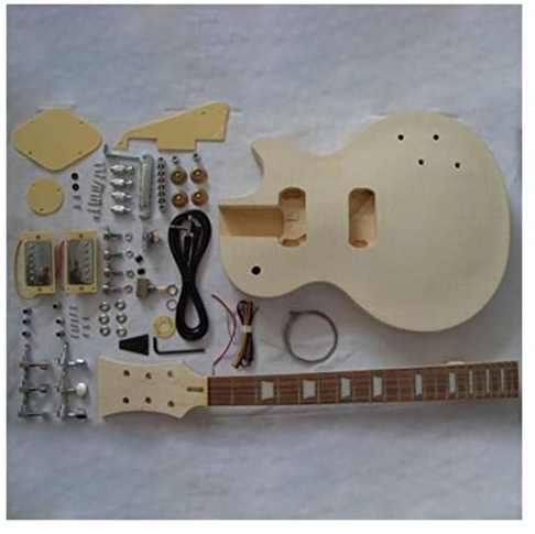 Fachmann E-Gitarren-Bausatz Für For LP-E-Gitarre, Halbfertige, Unmontierte Kits, Mahagoni-Korpus Und Hals, Palisander-Griffbrett Selbstbau Gitarrenkit
