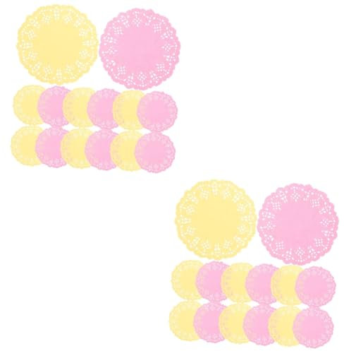 Alipis 2pezzi Sottobicchieri Design Sottotorta Per e Matrimonio Protezione Per Confezione Ognuno e Rosa