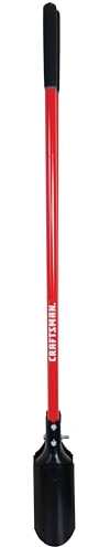Craftsman Post Hole Digger, Heavy Duty with Fiberglass Handle, Steel Blades, Red & Black, for Decks, Fencing, and Ground Supports