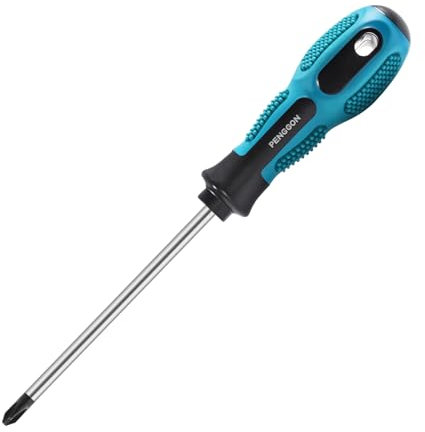 Skweawert PH1 5mm Magnetic Phillips Screwdriver Cross Head Screwdriver With 150mm/5.91 Cr-V Round Shaft Non Slip Comfortable Handle