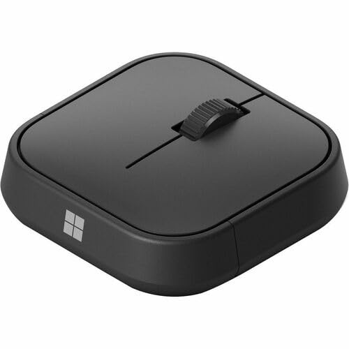 Microsoft Adaptive Mouse for Business - Wireless - Bluetooth - Rechargeable - Black - USB 2.0 Type C - Symmetrical