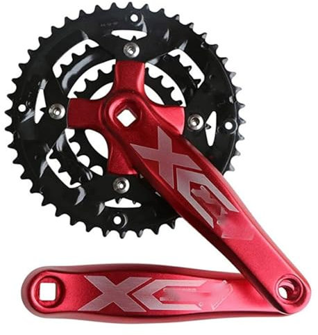 Fahrrad-Kurbelgarnitur Mit Vierkantloch, 9-Gang, 3-Fach, 64/104 BCD, Grifflänge 170 Mm, Kompatibel Mit: 8/9/10/11-Gang, Fahrrad Kurbel Für Mountainbikes/Rennräder C