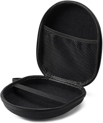 Portable Headphone Case,Over Ear Wireless Bluetooth Universal Brand Headphone,Zipper Carrying Hard Case (Black）