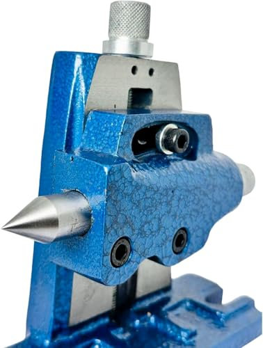 ZAPTON Universal Tailstock Adjustable/Swiveling For Rotary Table on Milling Machine, Center Height - 45-80MM, Dividing Head | Durable Tool, Horizontal Design for Engineers, Clamping Screw
