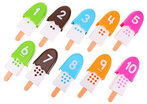 HANABASS Maquina Helados Juguete Educativo Juguete Digital con Herramientas De Aprendizaje Números y Colores para Fiestas Infantiles