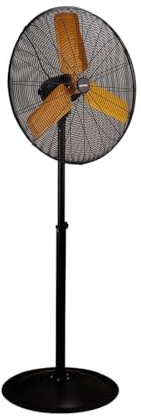 Dimensione Elettronica S.R.L. Ventilatore Industriale a piantana Zephir ZDM75P alta velocità diametro 75cm Nero