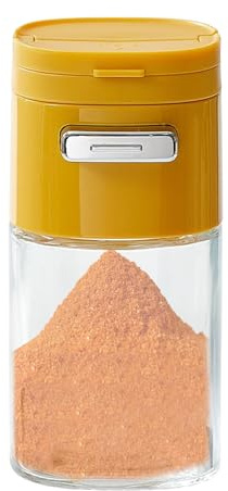 Fellflying Salt Shaker,Glass Sugar Dispenser Pourer | High-Transparency Seasoning Container, Baking Supplies for Condiment Pepper