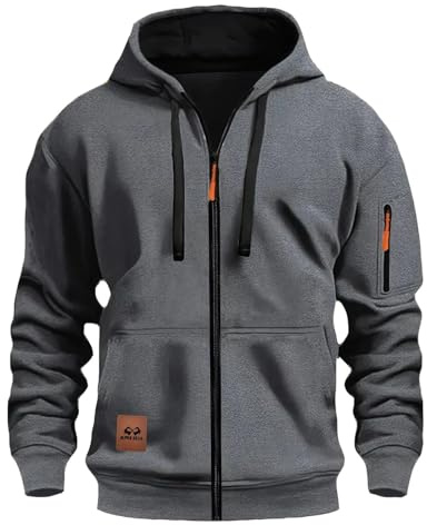 HAOLEI Felpe Sportive Tinta Unita Felpe con Tasche e Polsini Elastici Leggera e Funzionale Maglia Semplice Classici Maglie Casual Pullover Sportiva Hoodie Autunno e Inverno S-3XL