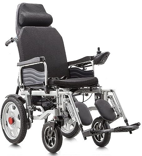 KRQDBCZ Silla de Ruedas eléctrica Todoterreno para Adultos - Rango de Viaje Largo de 31 Millas, Capacidad de Peso de 330 LB Silla eléctrica portátil y Plegable con batería de Litio de 40A