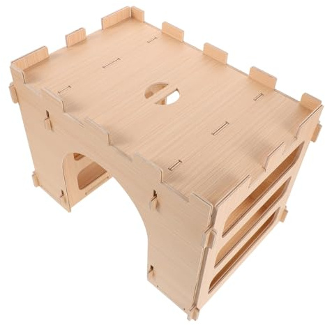GANAZONO Heuraufe Für Kaninchen Heuraufe Für Kaninchen Holz Chinchilla Heu Futterautomat Holz Hasen Heu Futterautomat Kleintier
