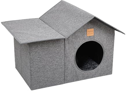 Maison Pour Chien Intérieur - Abri En Caverne Imperméable Et Chaude Avec Zone D'- Lits En Forme De Caverne Pour Chats - Chiens Chats Chiots Petits Animaux Intérieur Voyage Chambre Balcon Extérieur
