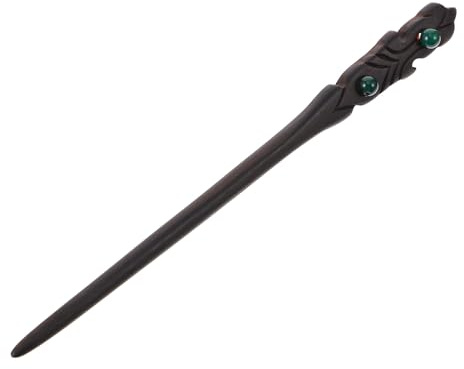 Zerodeko Bastoncini per Chioma Incisioni Artigianali Eleganti in Legno di Ebano Nero Stile Cinese Antico Accessori Vintage per Cerimonie e Feste Donna