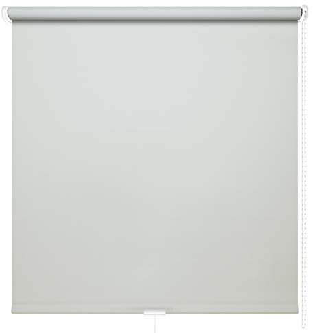 Kettenzugrollo Seitenzugrollo Fenster Rollo 13 Farben Breite 60 - 220 cm Länge 180 und 230 cm blickdicht halbtransparent lichtdurchlässig Sonnenschutz Blendschutz (Größe 220 x 180 cm Farbe Grau)
