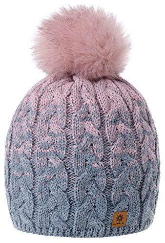 MFAZ Morefaz Ltd Damen Herren Winter Beanie Strickmütze Mütze Wurm Fleece Bommel Fashion SKI