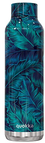 Quokka Solid - Deep Jungle 630 ML | Bouteille d'eau en Acier Inoxydable avec Isolation par Double Paroi |Gourde Reutilisable sans BPA - maintient Le Liquide Froid jusqu'à 24h, Chaud jusqu'à 12h