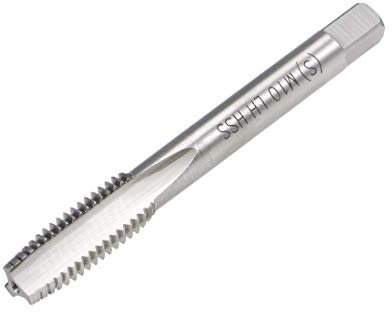 sourcing map Metrischer Maschinengewindebohrer links M10 Gewinde 1,5 Steigung H2 3 Fluten Schnellarbeitsstahl