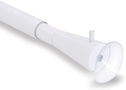 GCurtain Diametro Divisorio Regolabile dell'asta di Tensione della Molla Asta per tende 16-19mm - Bianco/estensibile Lunghezza 56-98 (143-250 cm)