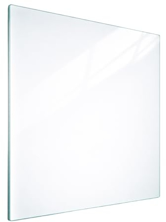 TMK ArtDeko Herdabdeckplatte 1 Teilig 40x52 cm - Spritzschutz Herdabdeckung – Herdschutz aus Sicherheitsglas – dient auch als Glasschneidebrett – Robust, Hygienisch & Rutschfest