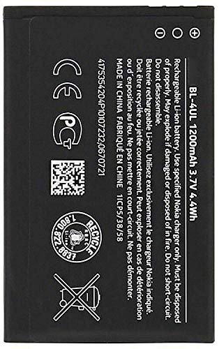 Ellenne Akku kompatibel mit Nokia Microsoft Lumia BL-4UL 3310 225 500 230 Hohe Kapazität 1200 mAh